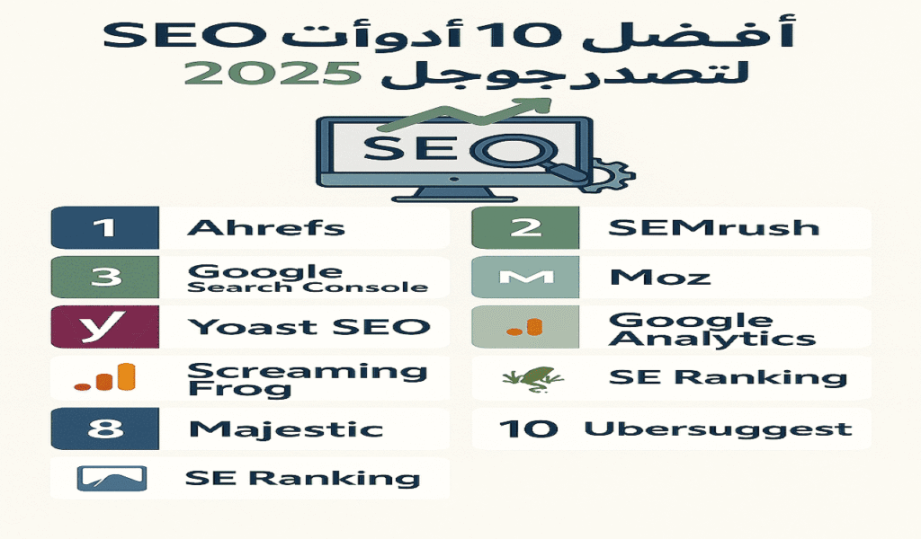 أفضل 10 أدوات تحسين محركات البحث (SEO) لتصدر نتائج جوجل 2025